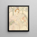 Portrait of a young woman in a white dress - Gerda Wegener — framed artwork on a wall