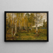 Autumn Birches - Gerhard Munthe — framed artwork on a wall