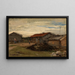 Cour de campagne - Gerhard Munthe — framed artwork on a wall