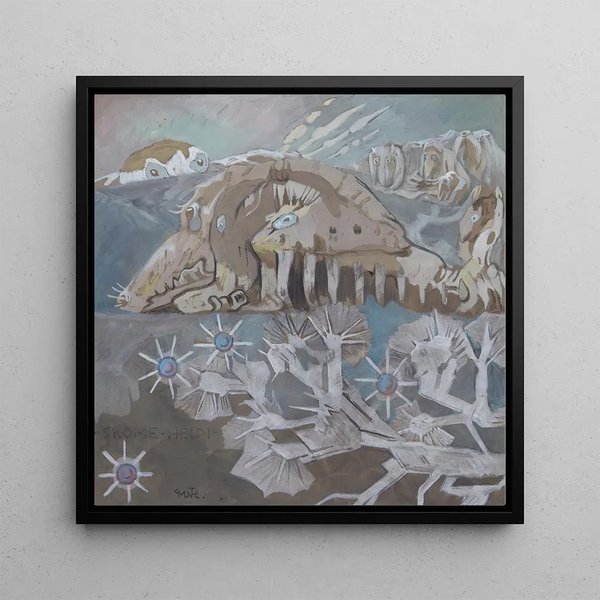 High Mountains Painting - Gerhard Munthe — framed artwork on a wall