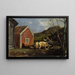 Pigs under the Moonlight - Gerhard Munthe — framed artwork on a wall