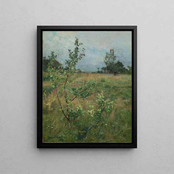 The apple tree - Gerhard Munthe — framed artwork on a wall
