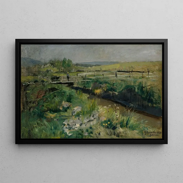 Vue de Brum - Gerhard Munthe — framed artwork on a wall