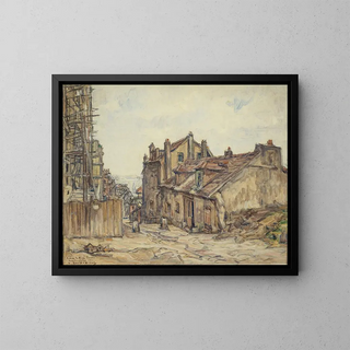 La Maison de Mimi Pinson à Montmartre - Germain David-Nillet — framed artwork on a wall