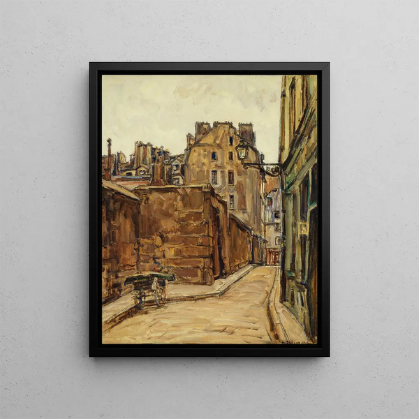 La rue Saint-Julien-le-Pauvre - Germain David-Nillet — framed artwork on a wall