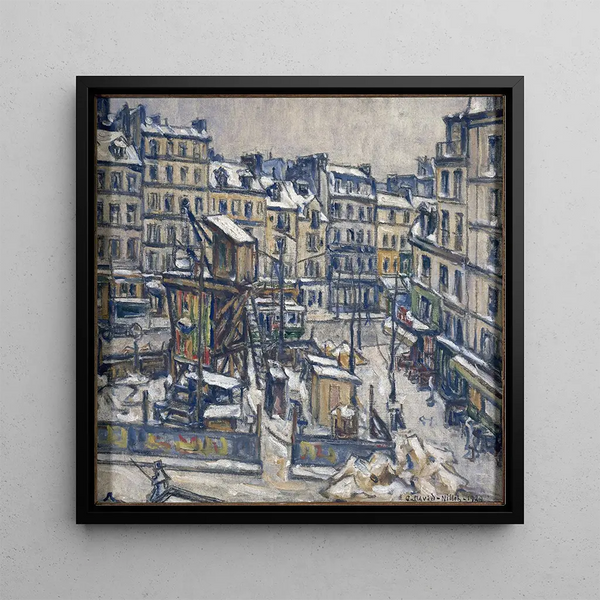 Metropolitan works at the corner of Faubourg Saint-Antoine Street and Reuilly Street - Germain David-Nillet — framed artwork on a wall