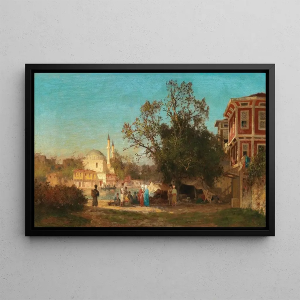 A Caprice of Constantinople - Germain Fabius Brest — framed artwork on a wall