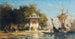 a Fountain by the Sea in Turkey - Germain Fabius Brest — artwork view