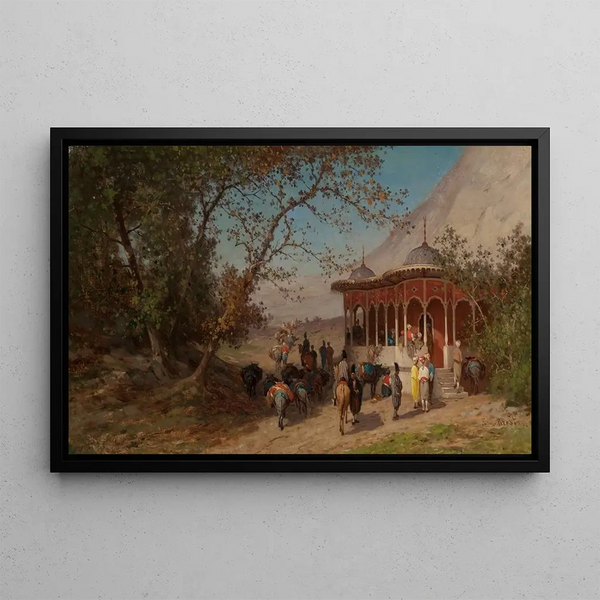Kief sur la Route de Kerrassunde Amassia - Germain Fabius Brest — framed artwork on a wall
