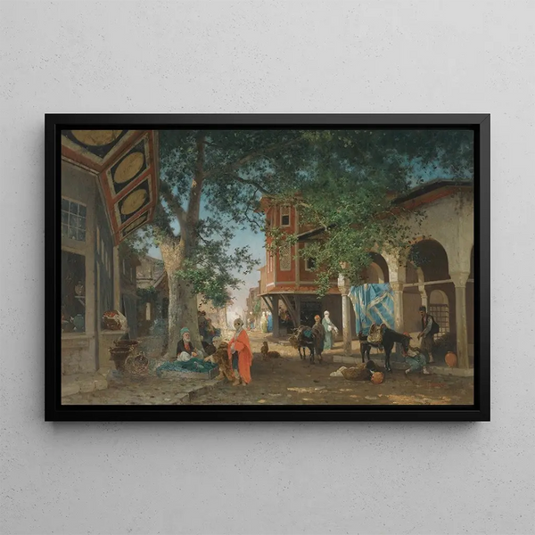 Quartier de Constantinople - Germain Fabius Brest — framed artwork on a wall