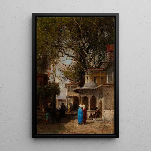 The Street - Germain Fabius Brest — framed artwork on a wall