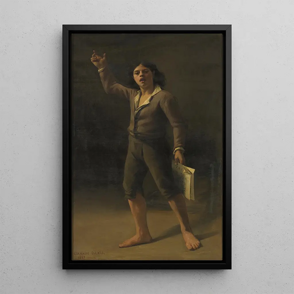 Child of the Crying Victory People 1793 - Germaine Dawis — framed artwork on a wall