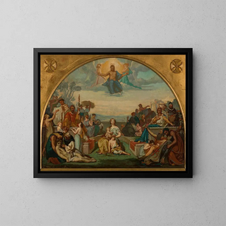 La Religion des Béatitudes - German Auguste von Bohn — framed artwork on a wall