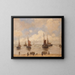 Bateaux de pêche à terre - German Grobe — framed artwork on a wall