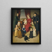 an artist and his family - German school — framed artwork on a wall