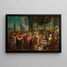 The Christ before the high priest - German school — framed artwork on a wall