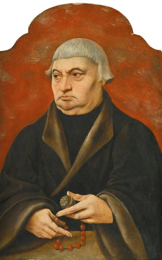 German School - Portrait Of A Cleric With A Rosary.webp