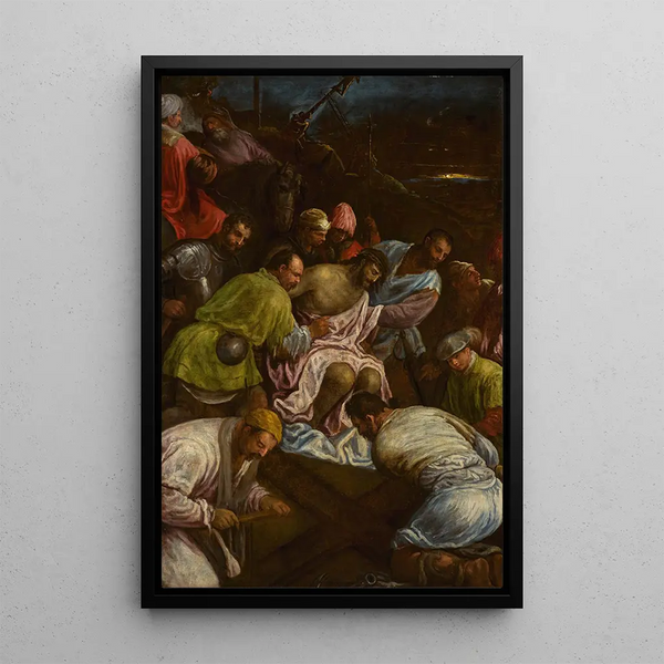 The Way of the Calvary - Gerolamo Bassano — framed artwork on a wall