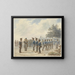 Shooting at the Countryside 1830 - Gerret Jansz van de Poll — framed artwork on a wall