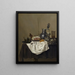 Still life with ham - Gerret Willemsz Heda — framed artwork on a wall