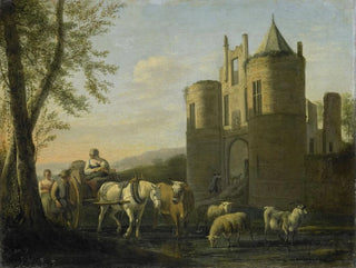The main gate of Egmond Castle - Gerrit Adriaensz Berckheyde — artwork view