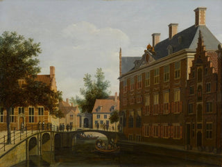 L'Hôtel des Gentlemen de l'Oude Zijds à Amsterdam - Gerrit Adriaensz Berckheyde — artwork view