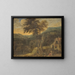 A village festival - Gerrit Battem — framed artwork on a wall