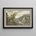 Landscape painting flat - Gerrit Battem — framed artwork on a wall