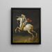 a cavalry officer charging - Gerrit Claesz Bleker — framed artwork on a wall