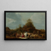 The meeting of Jacob and Esau - Gerrit Claesz Bleker — framed artwork on a wall