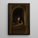 The Fisherman's Wife - Gerrit Dou — framed artwork on a wall