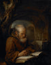 A hermit in prayer - Gerrit Dou — artwork view