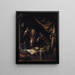 A Visit to the Doctor - Gerrit Dou — framed artwork on a wall