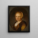 A young woman - Gerrit Dou — framed artwork on a wall