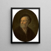 Bust of a bearded man - Gerrit Dou — framed artwork on a wall