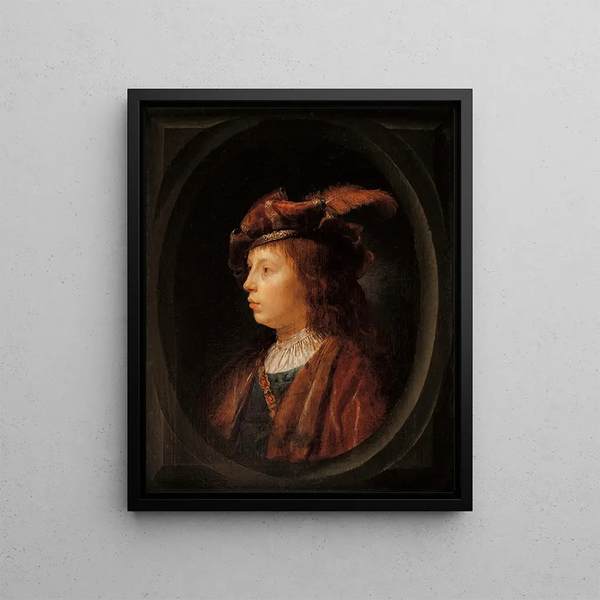 Chef d'un jeune - Gerrit Dou — framed artwork on a wall