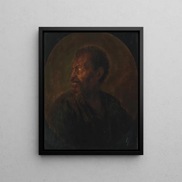 Head of an African - Gerrit Dou — framed artwork on a wall