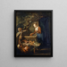 Woman with a Well - Gerrit Dou — framed artwork on a wall