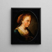 Portrait of a Young Girl - Gerrit Dou — framed artwork on a wall