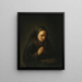 Old woman praying - Gerrit Dou — framed artwork on a wall