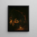 L'école du soir - Gerrit Dou — framed artwork on a wall