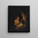 La Madeleine pénitente à la lueur des bougies - Gerrit Dou — framed artwork on a wall