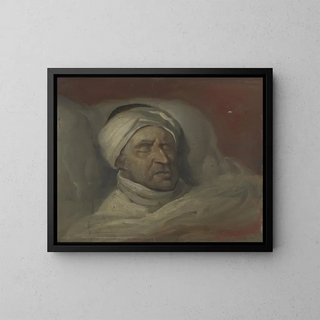 Monsieur Willem Bilderdijk after his death - Gerrit Jan Michalis — framed artwork on a wall