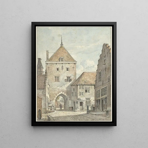 The Gate of the Earth at Vianen - Gerrit Lamberts — framed artwork on a wall