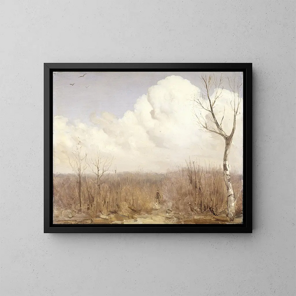 Autumn Day Painting - Gerrit Willem Dijsselhof — framed artwork on a wall
