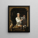 a man at the window selling a game - Gerrit Zegelaar — framed artwork on a wall