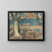 a Northern Dutch farm with courtyard - Gerrit van Blaaderen — framed artwork on a wall