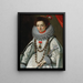 Portrait of a Lady - Gervasio Gatti — framed artwork on a wall