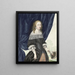 Self-portrait - Gesina ter Borch — framed artwork on a wall