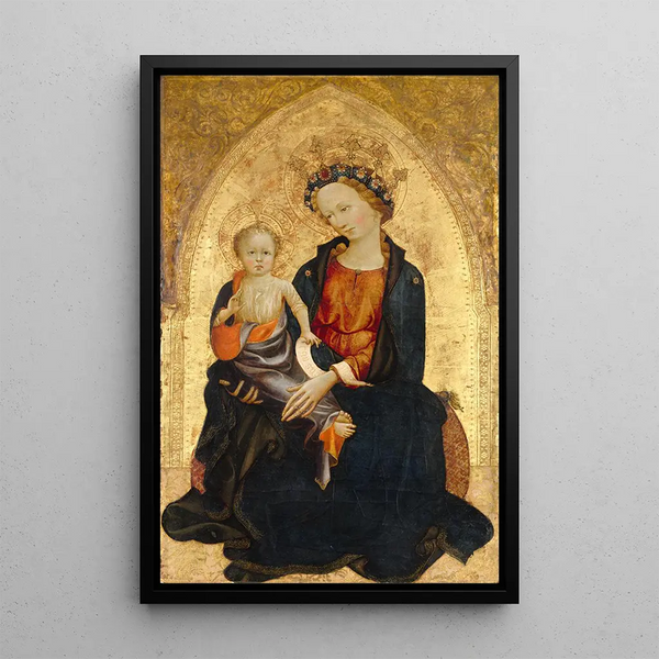Virgin and Child - Gherardo Starnina — framed artwork on a wall